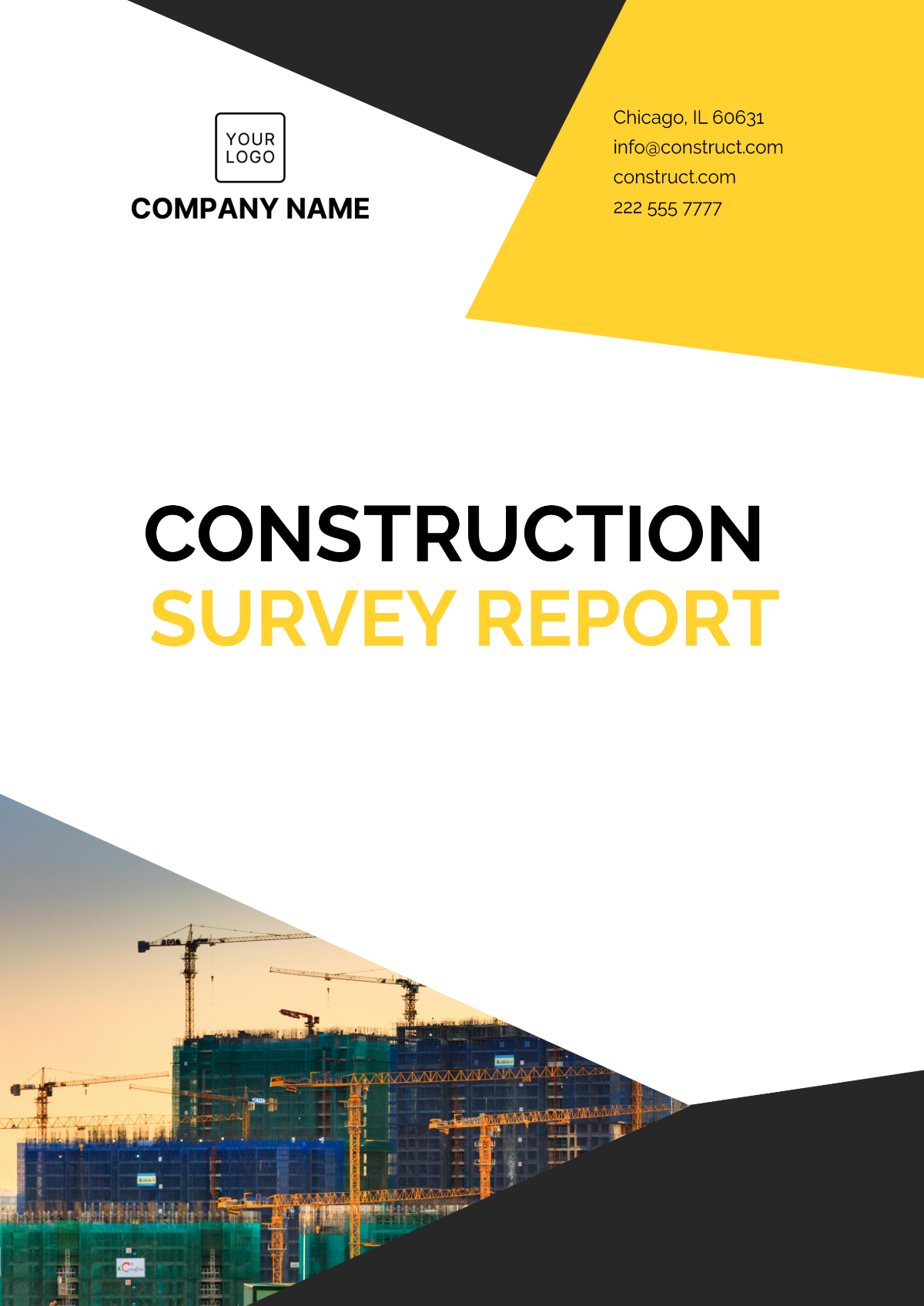 Construction Survey Report Template - Edit Online & Download