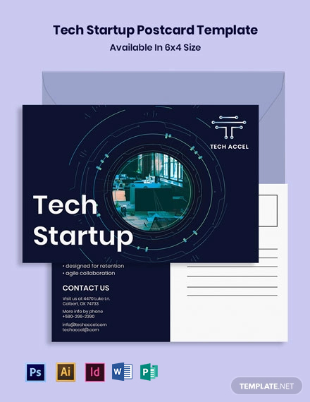 Tech Startup Postcard Template