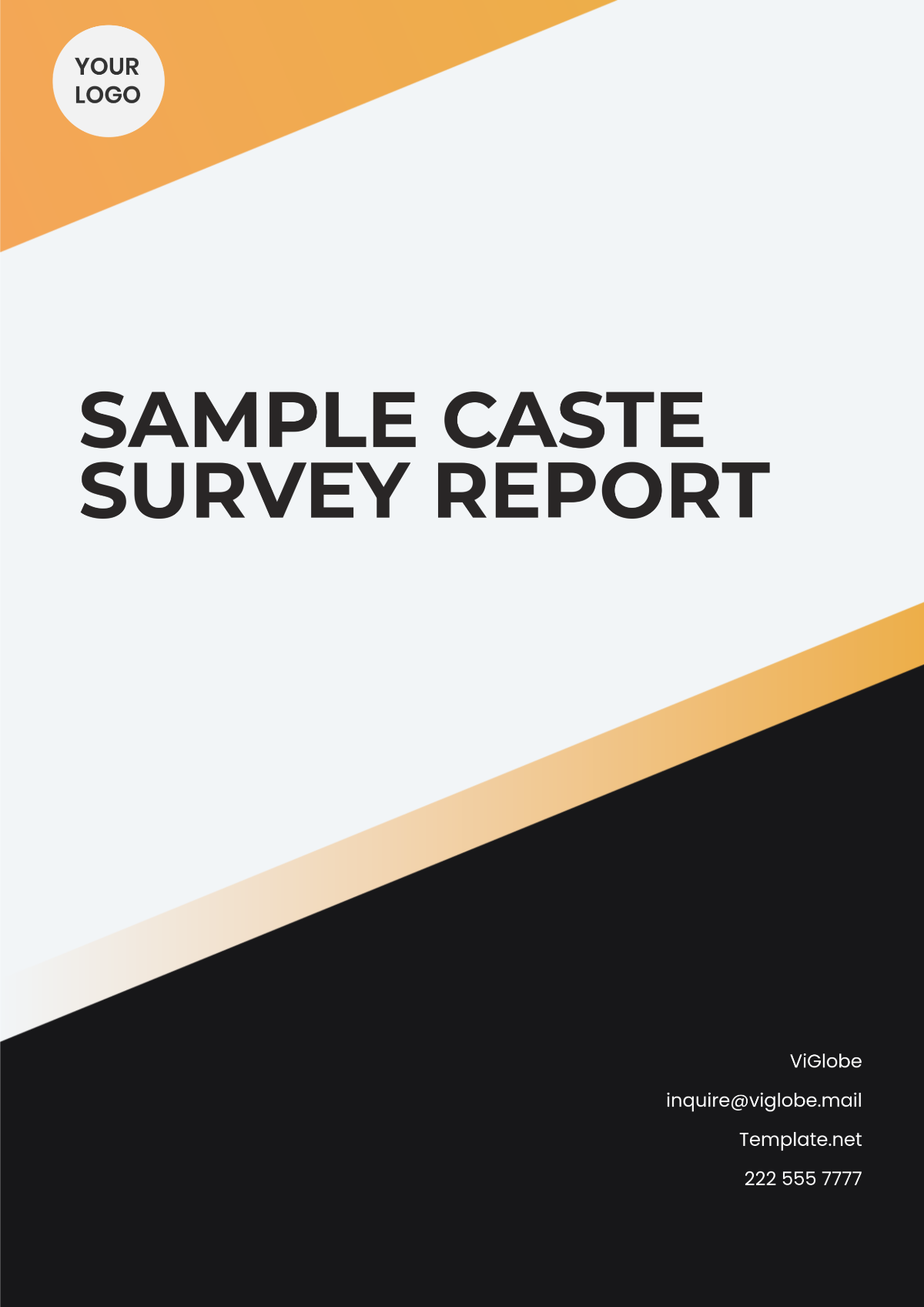 Sample Caste Survey Report Template - Edit Online & Download