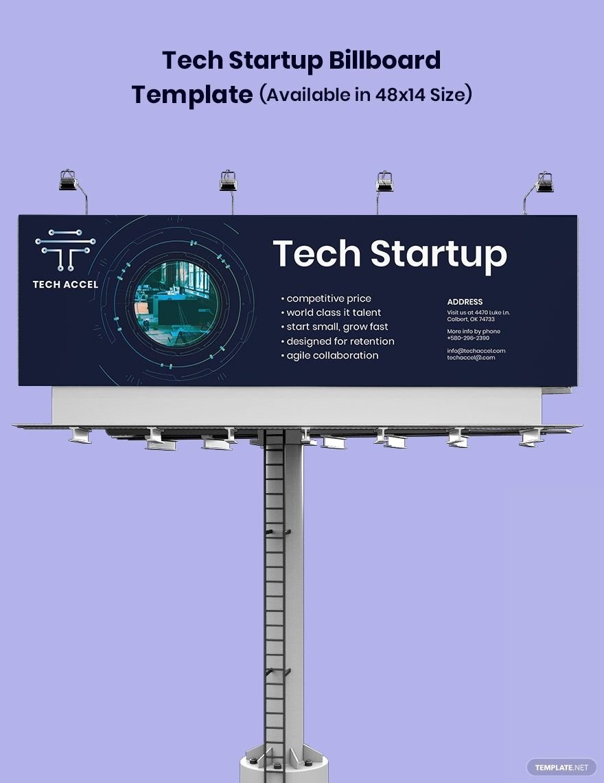 Tech Startup Billboard Template