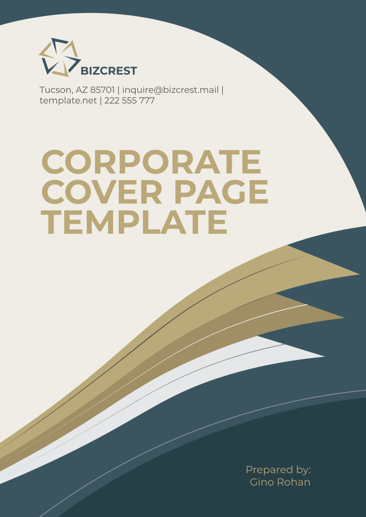 Free Corporate Cover Page Template Edit Online Download Template Net