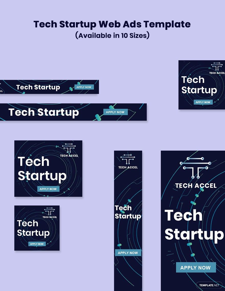 Tech Startup Web Ads Template