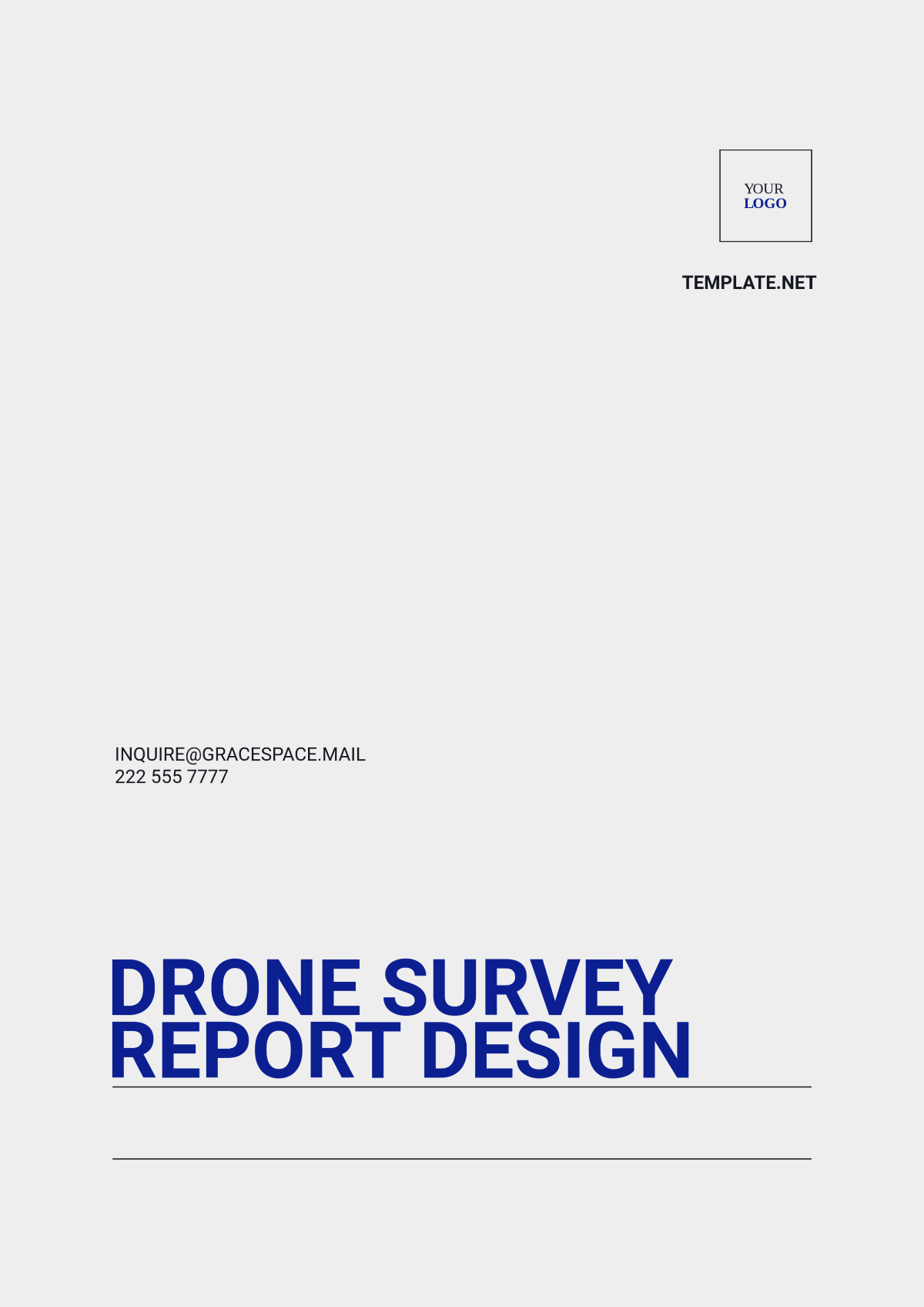 Drone Survey Report Design Template - Edit Online & Download