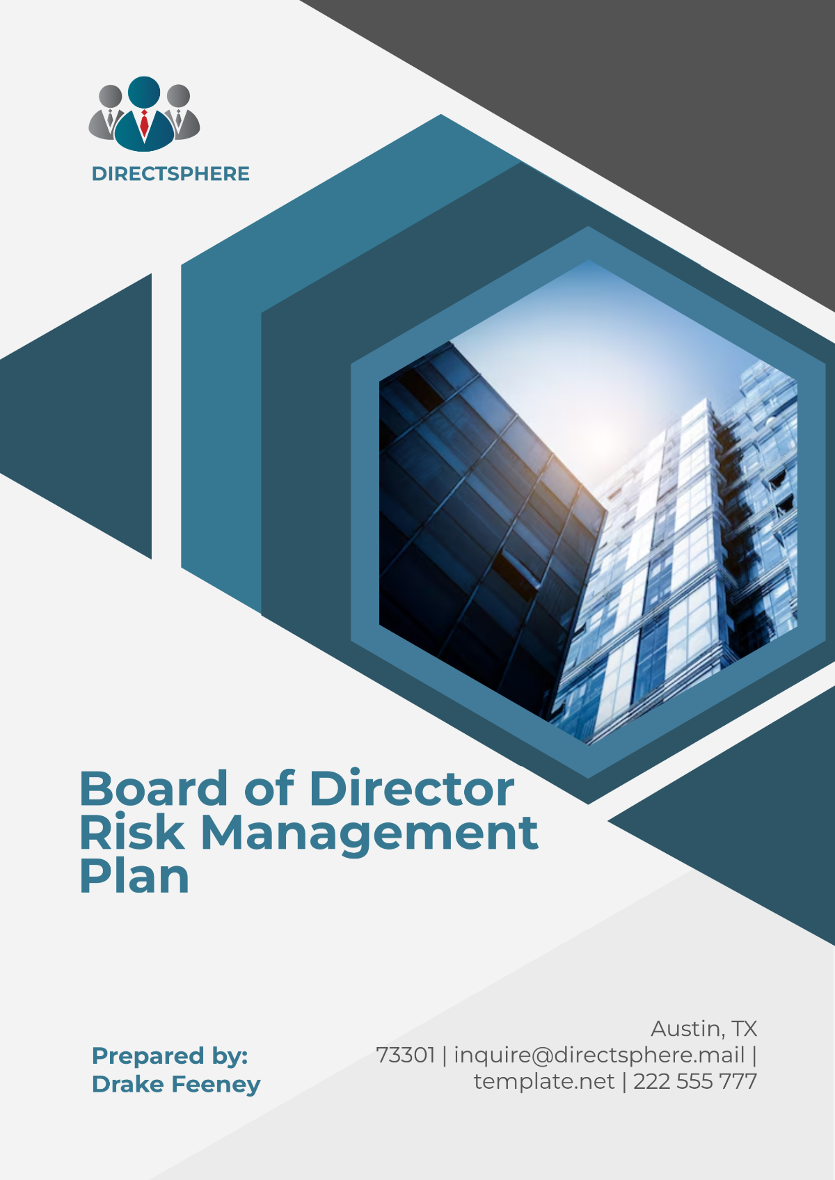 Board of Director Risk Management Plan Template - Edit Online & Download