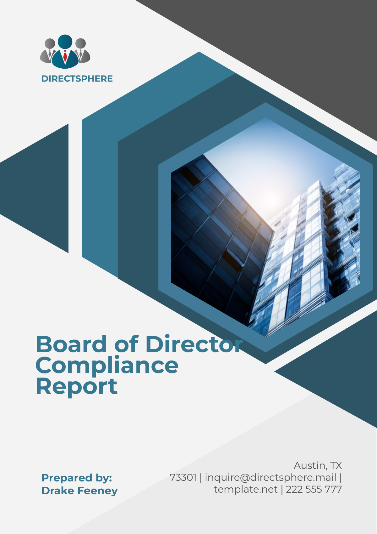 Board of Director Compliance Report Template - Edit Online & Download