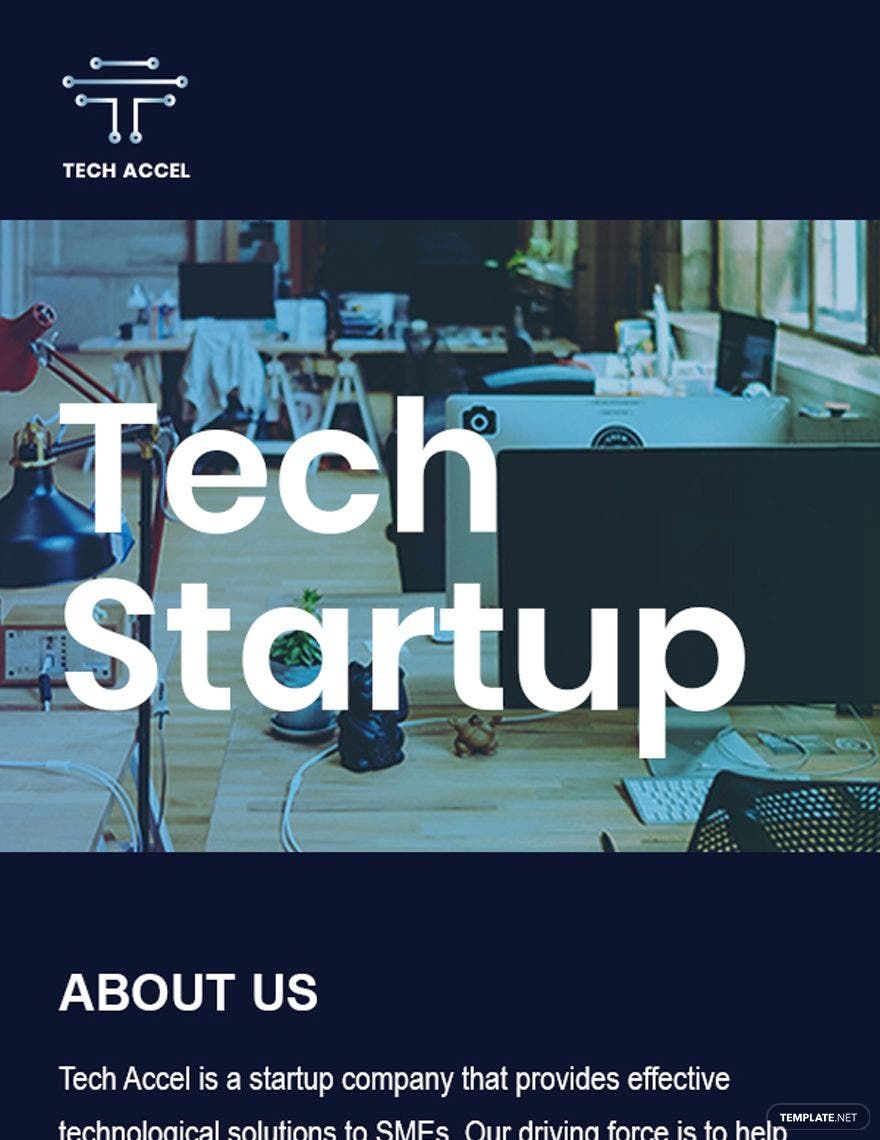 Tech Startup Email Newsletter Template