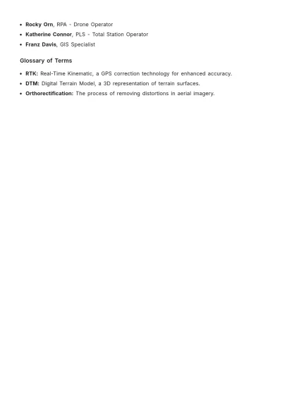 Free Topographic Survey Report Template to Edit Online