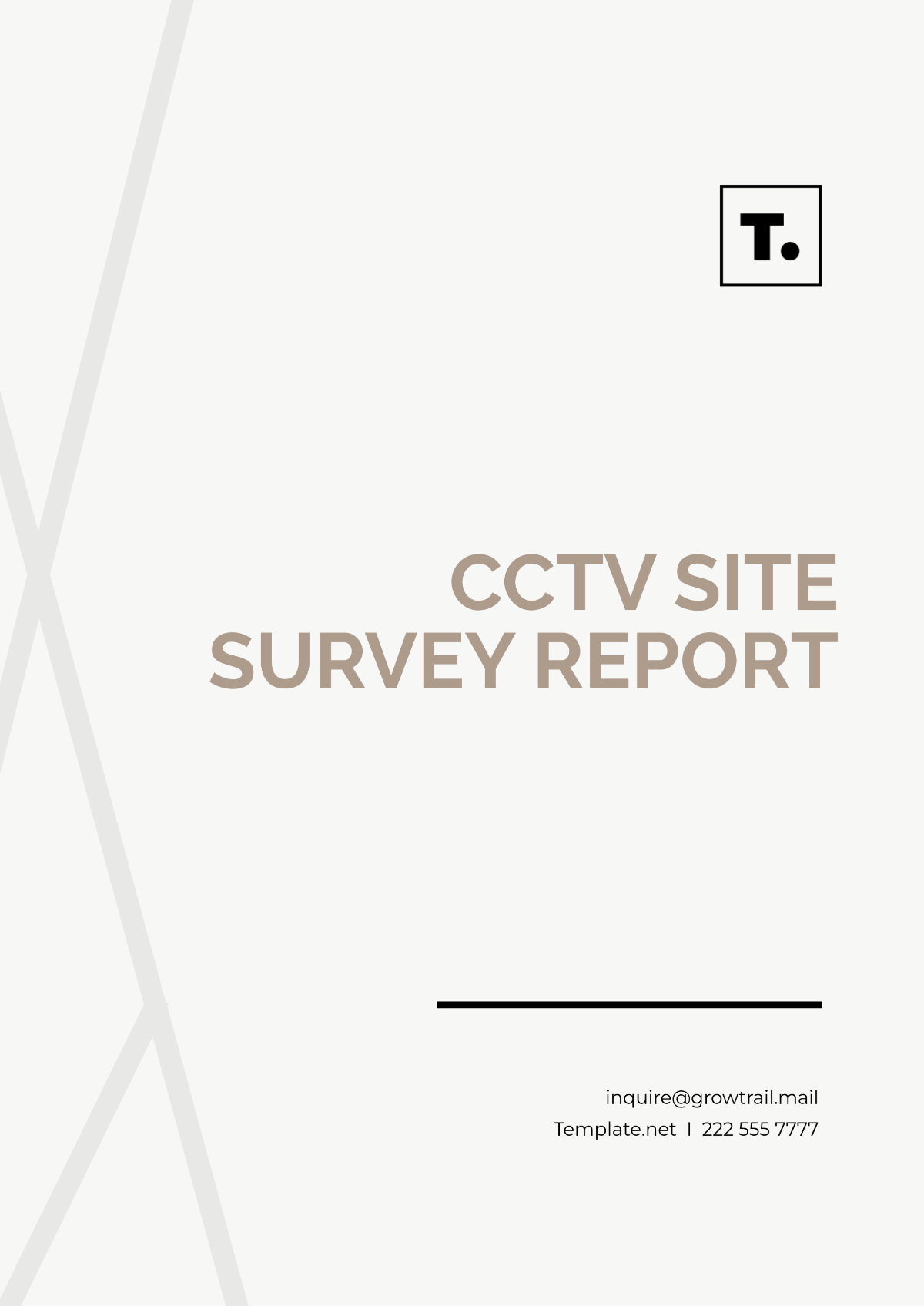 CCTV Site Survey Report Template - Edit Online & Download