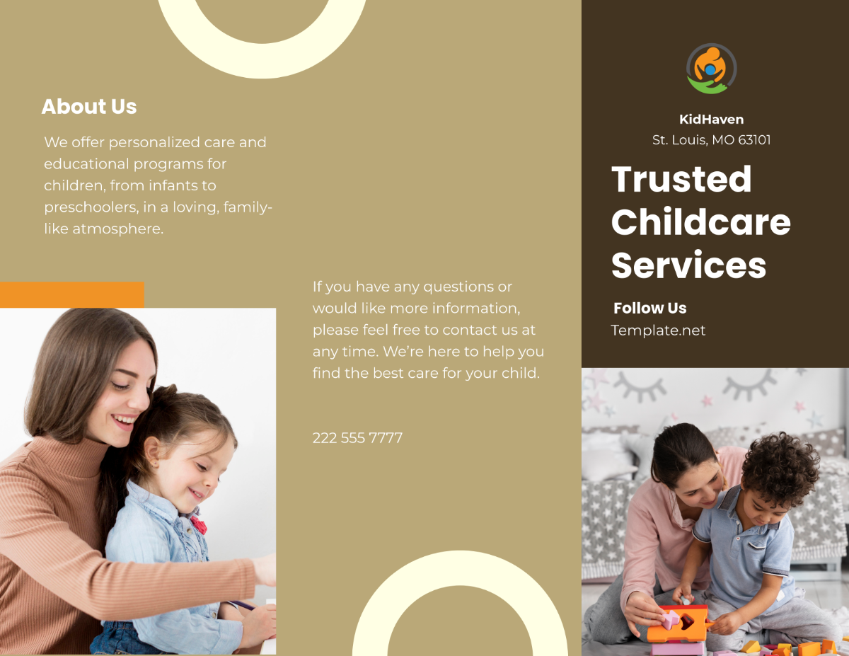 Free Child Care Brochure Template - Edit Online & Download