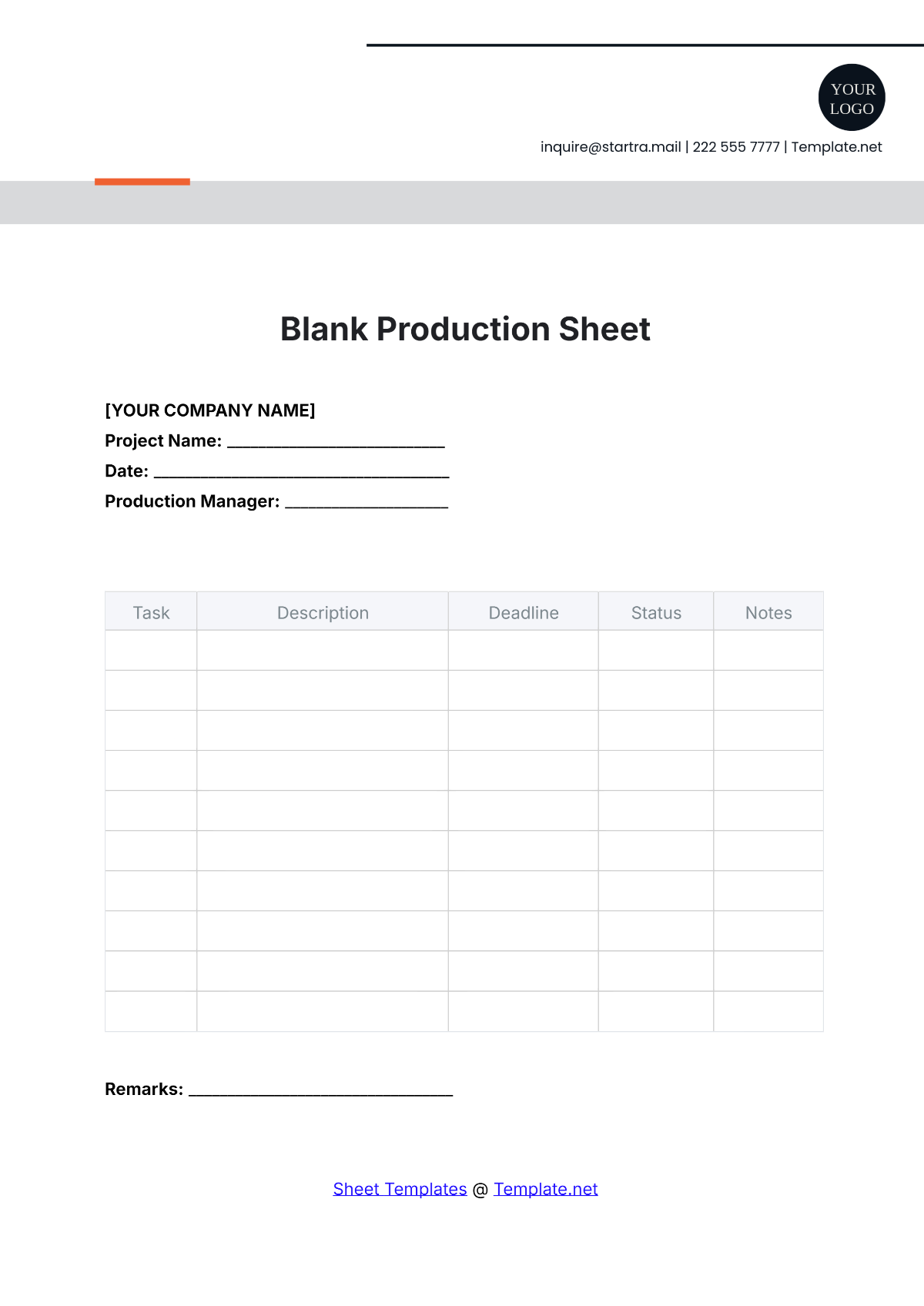 Free Production Templates To Edit Online Free Production Templates To Edit Online