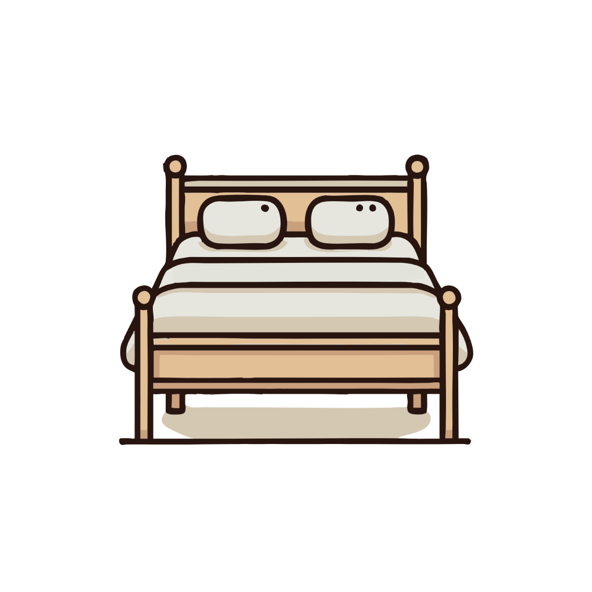 Simple Bed Clipart