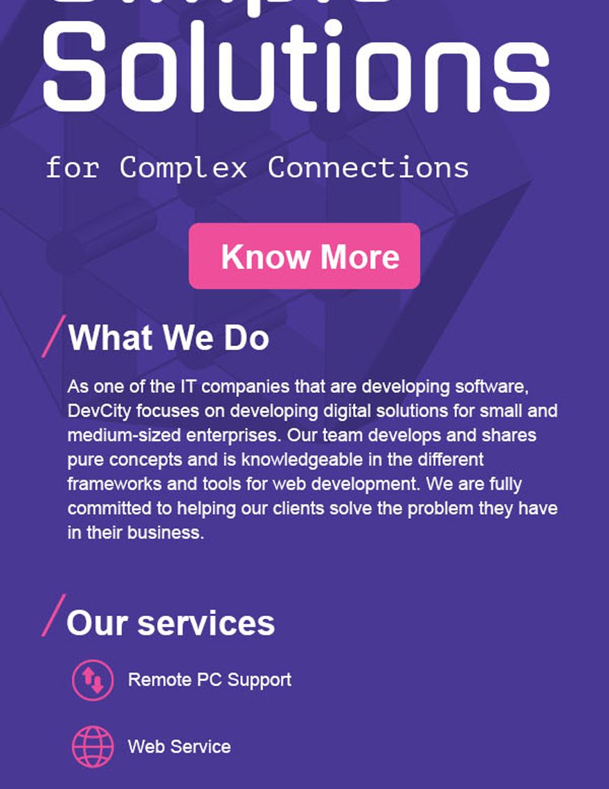 IT Software Email Newsletter Template