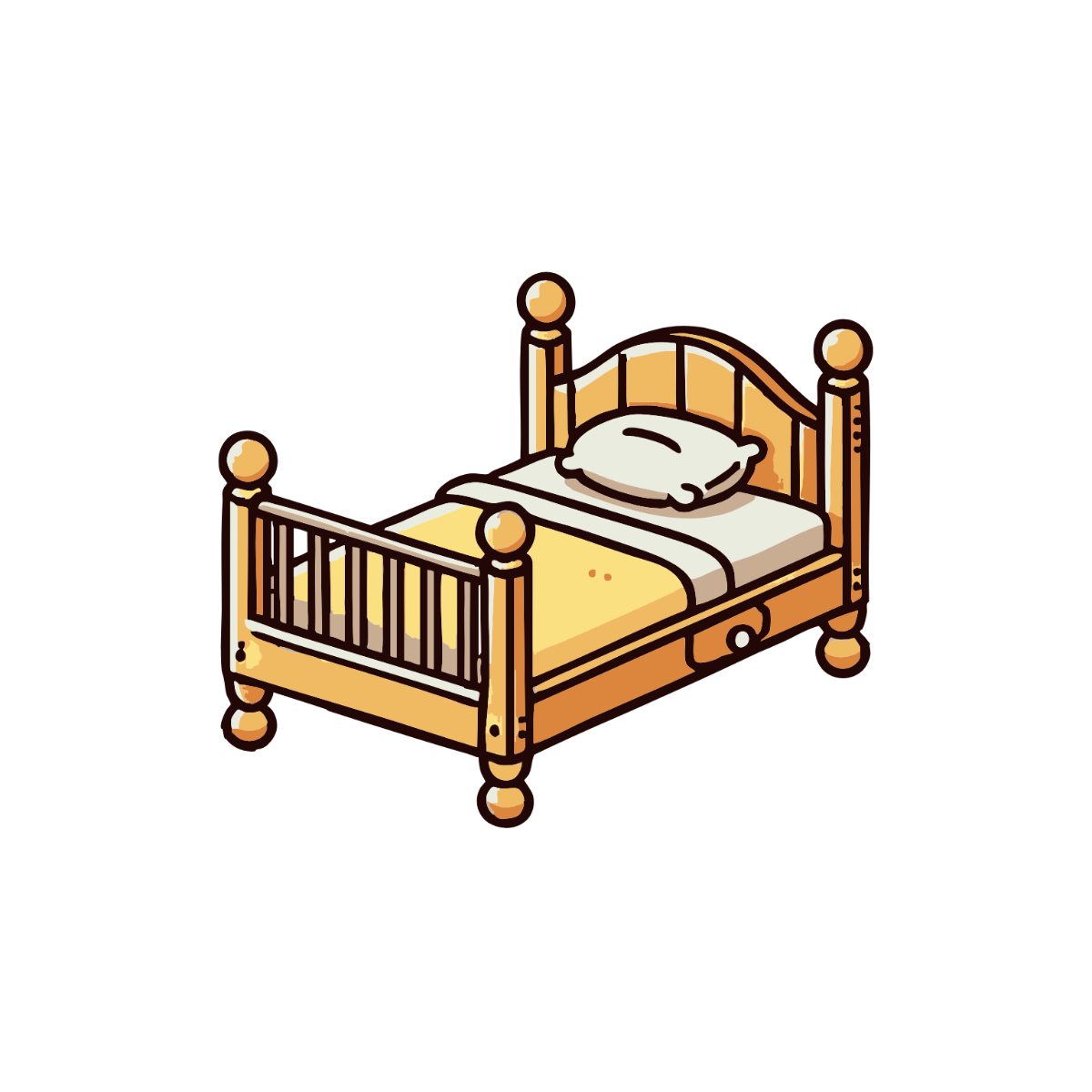 Cartoon Bed Clipart