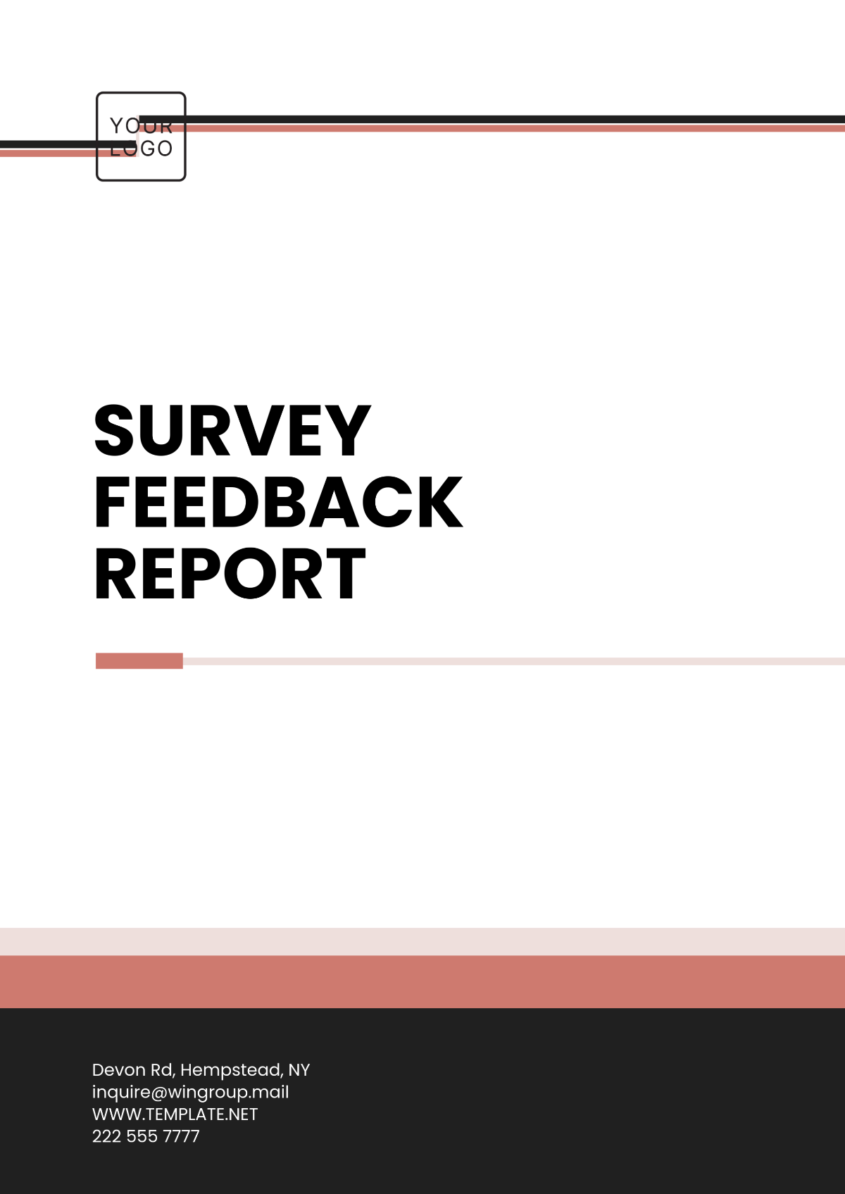 Survey Feedback Report Template - Edit Online & Download