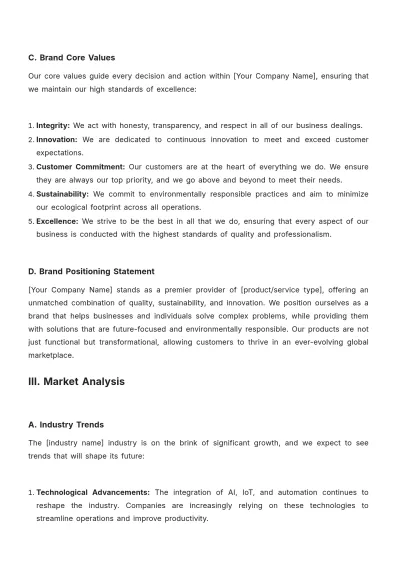 Free Brand Proposal Template to Edit Online