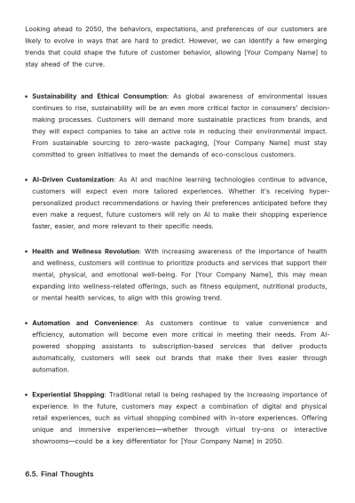 Free Brand Customer Persona Template to Edit Online