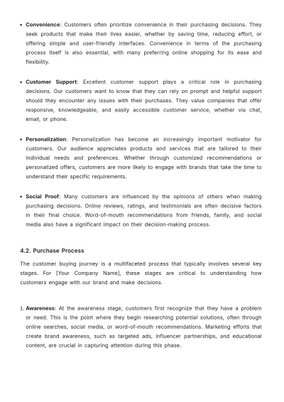 Free Brand Customer Persona Template to Edit Online