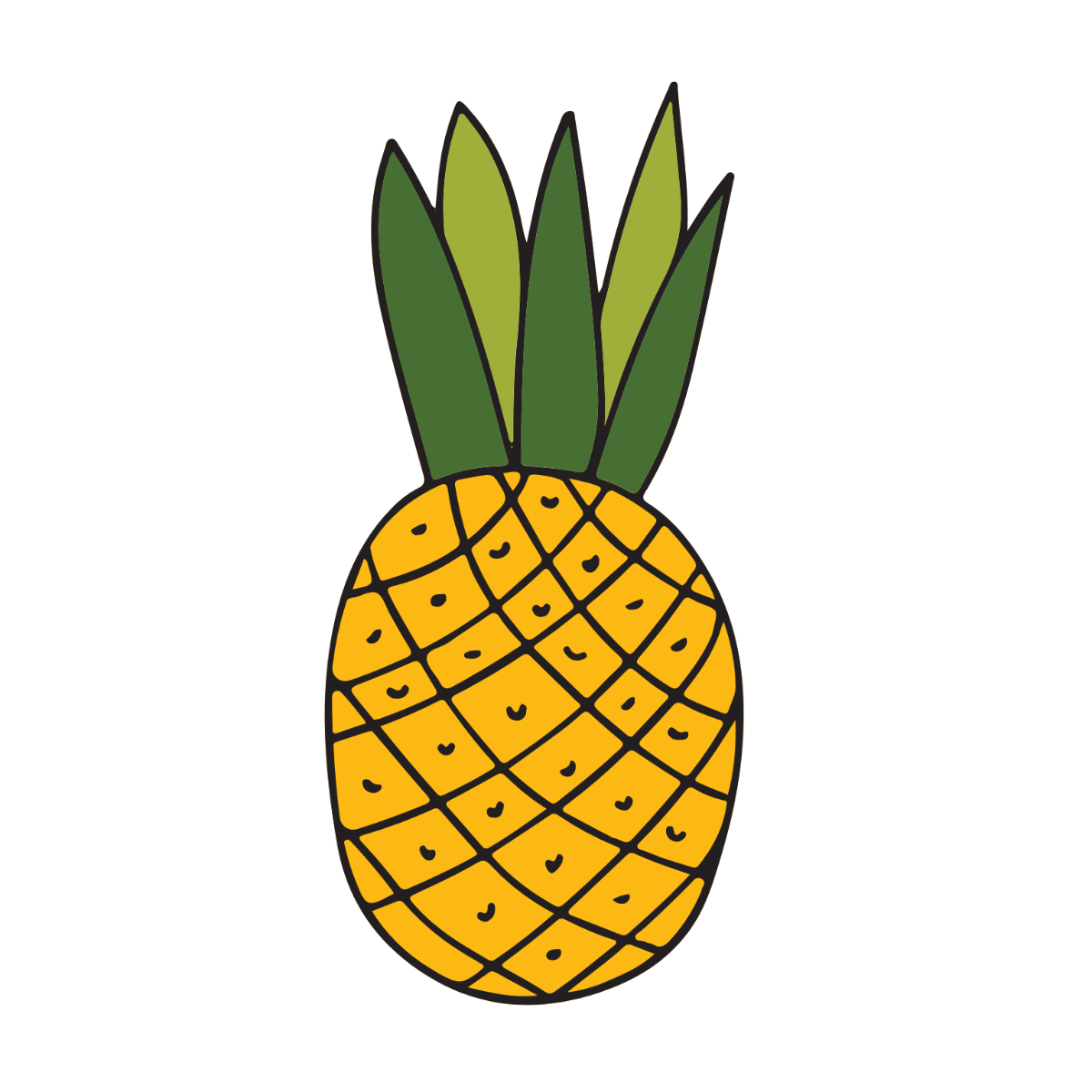 Free Pineapple Clipart Template - Edit Online & Download