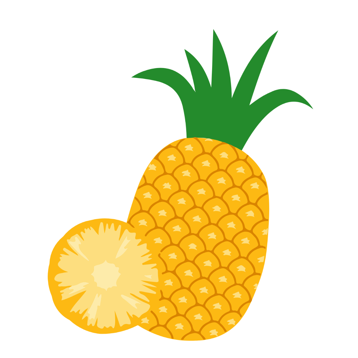 Free Colorful Pineapple Clipart Template - Edit Online & Download