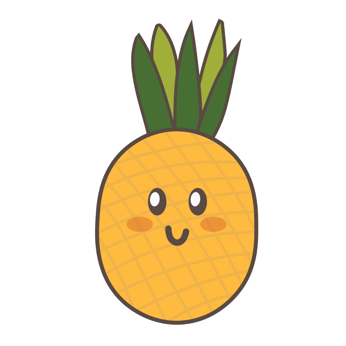 Free Cute Pineapple Clipart Template - Edit Online & Download