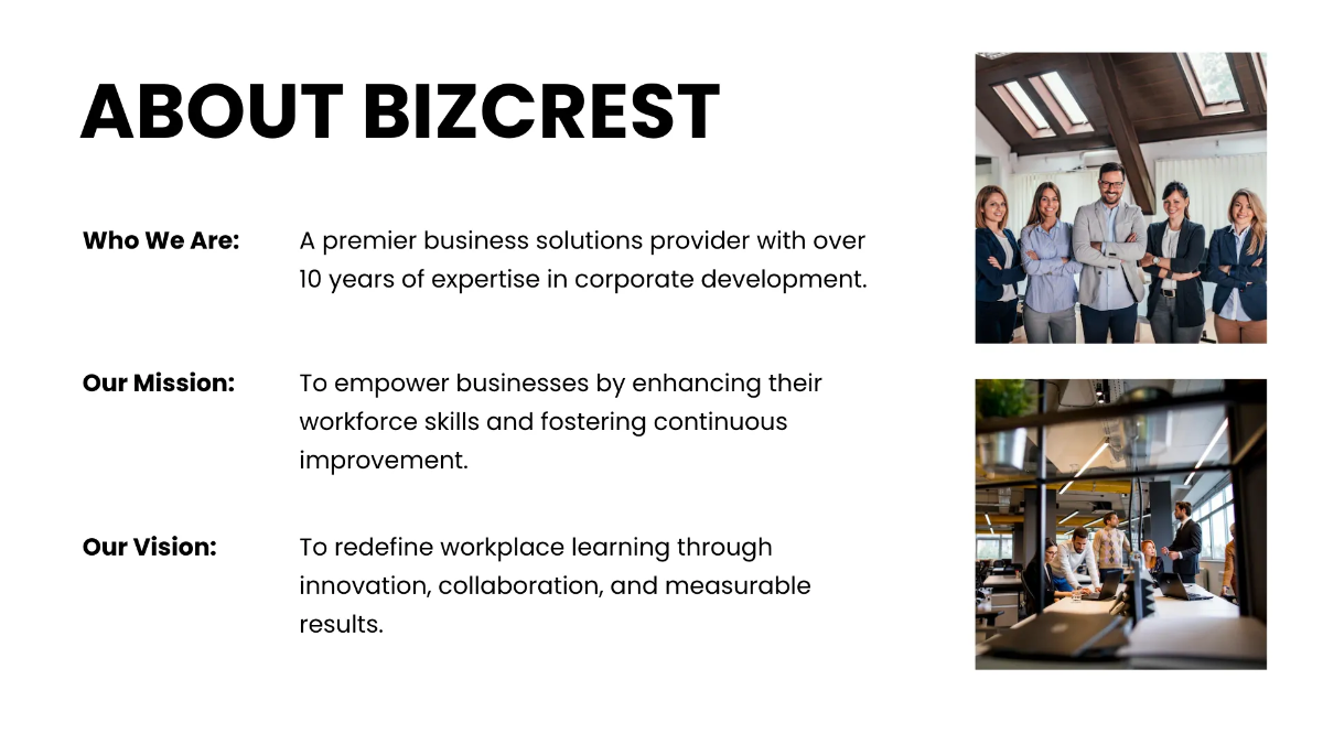 Free Corporate Training Presentation Template to Edit Online