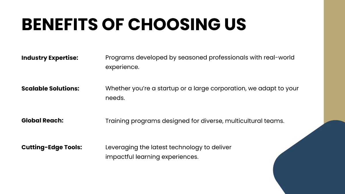 Free Corporate Training Presentation Template to Edit Online