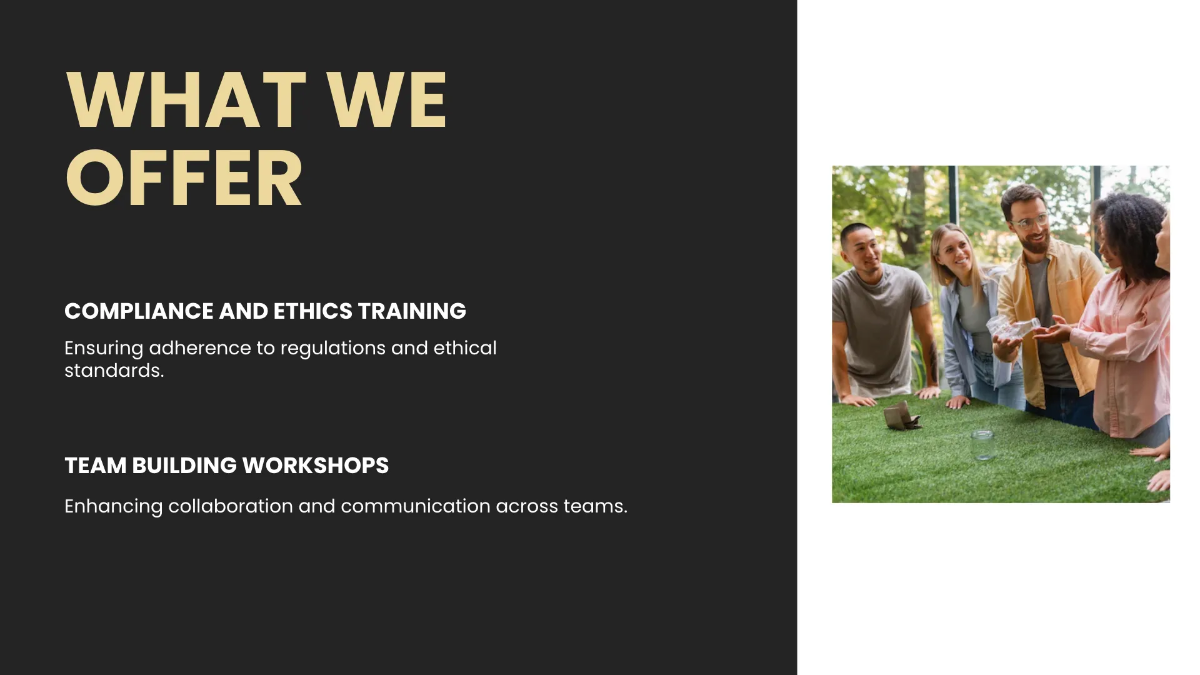 Free Corporate Training Presentation Template to Edit Online