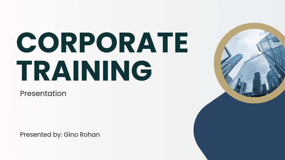 Free Corporate Training Presentation Template - Edit Online & Download