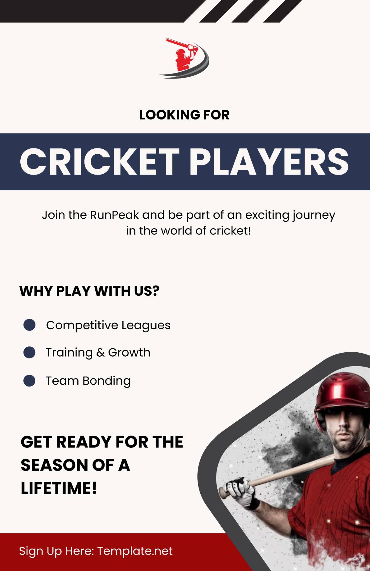 Free Cricket Poster Template - Edit Online & Download