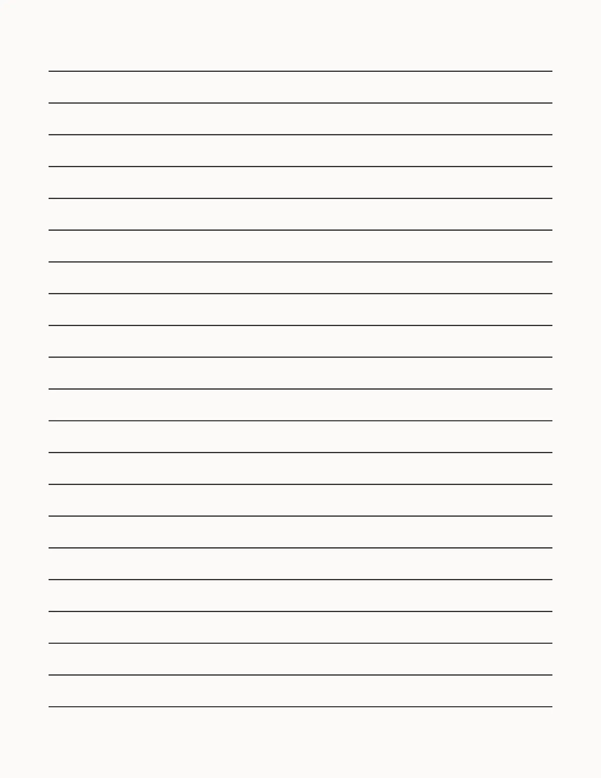 Free Modern Lined Paper Template to Edit Online