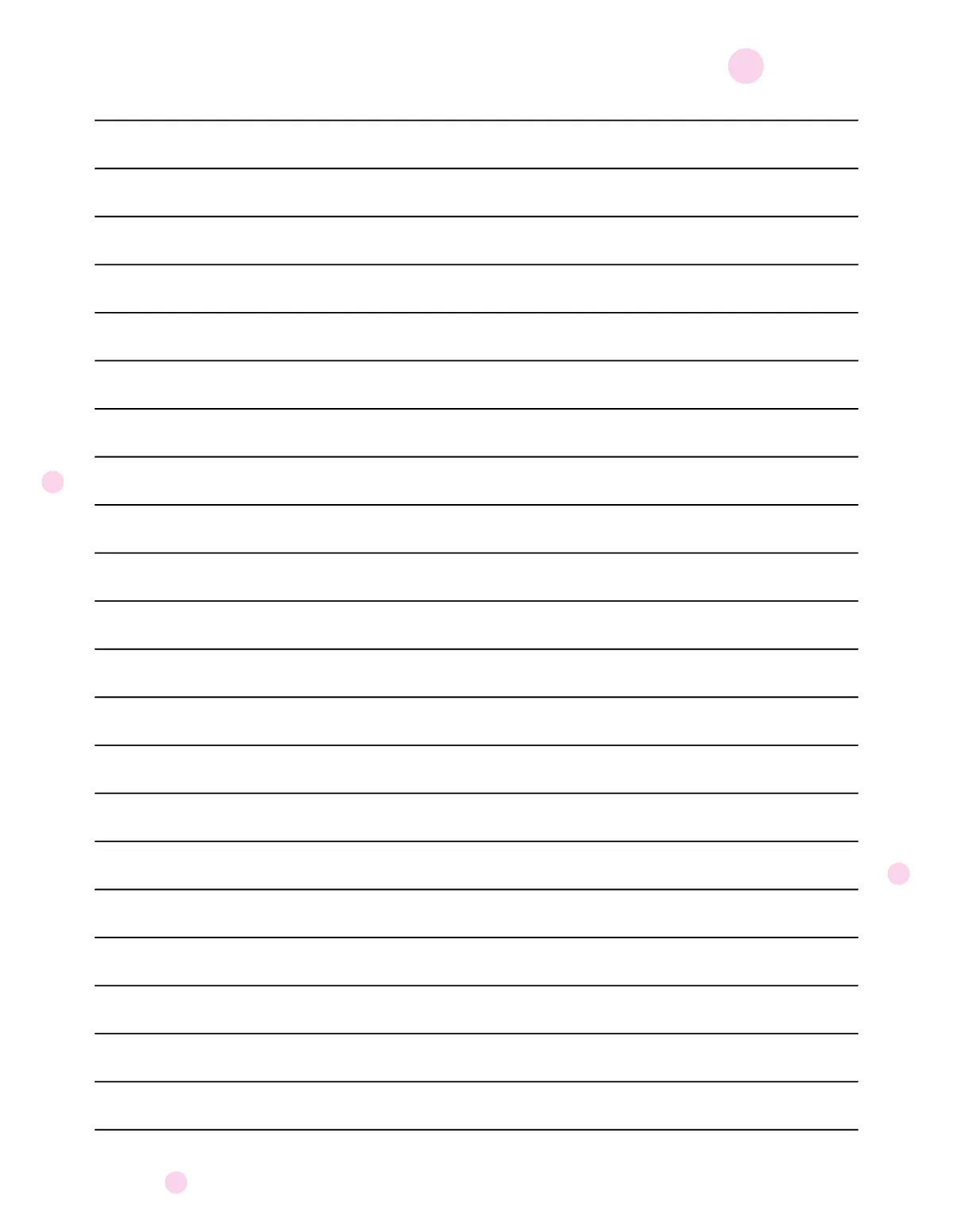 Free Pink Lined Paper Template to Edit Online