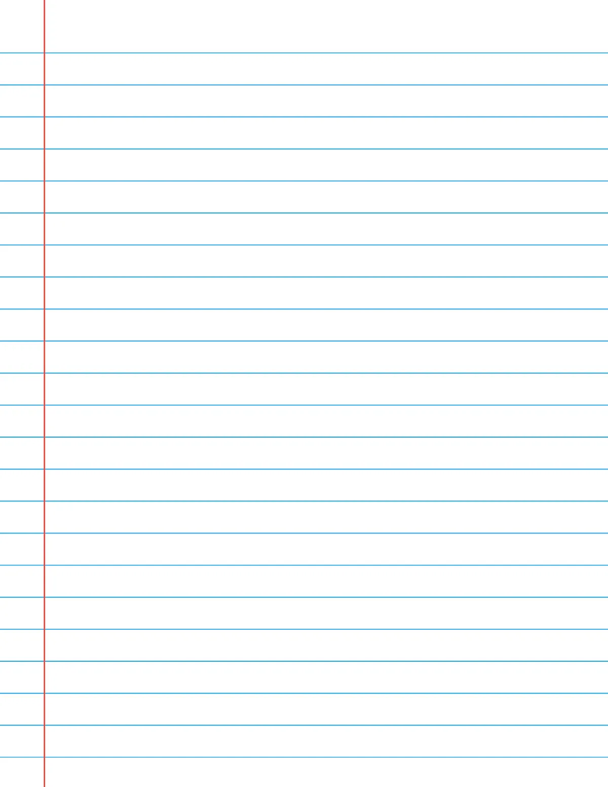 Simple Lined Paper Template