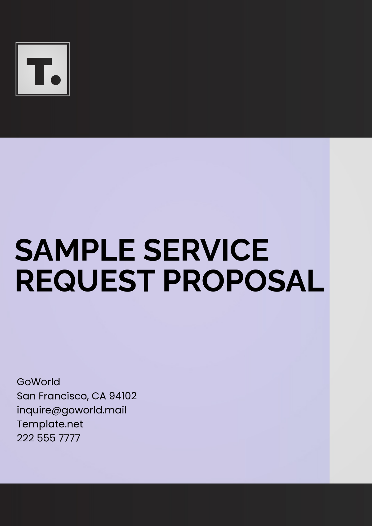 Sample Service Request Proposal Template - Edit Online & Download