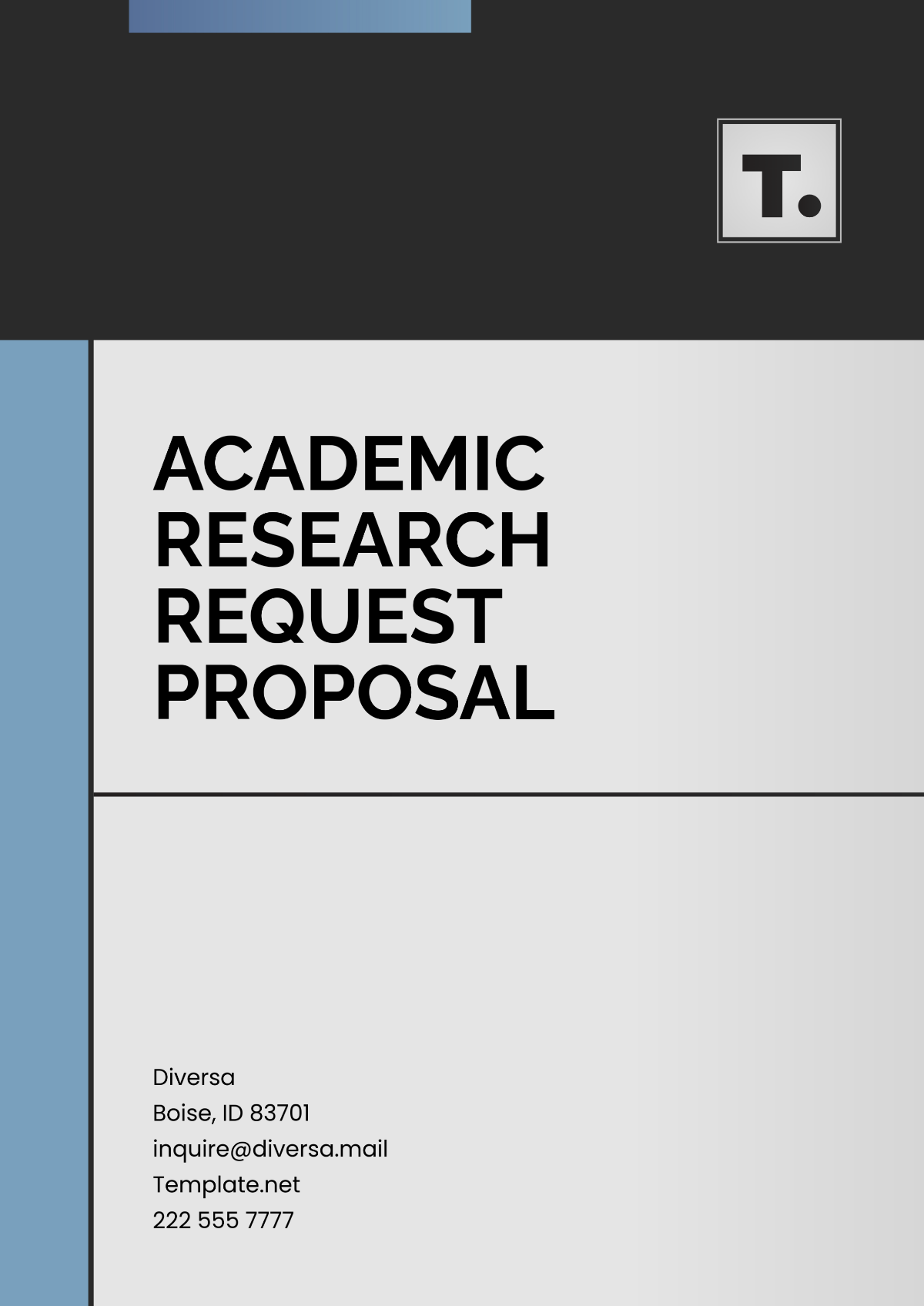 Academic Research Request Proposal Template - Edit Online & Download