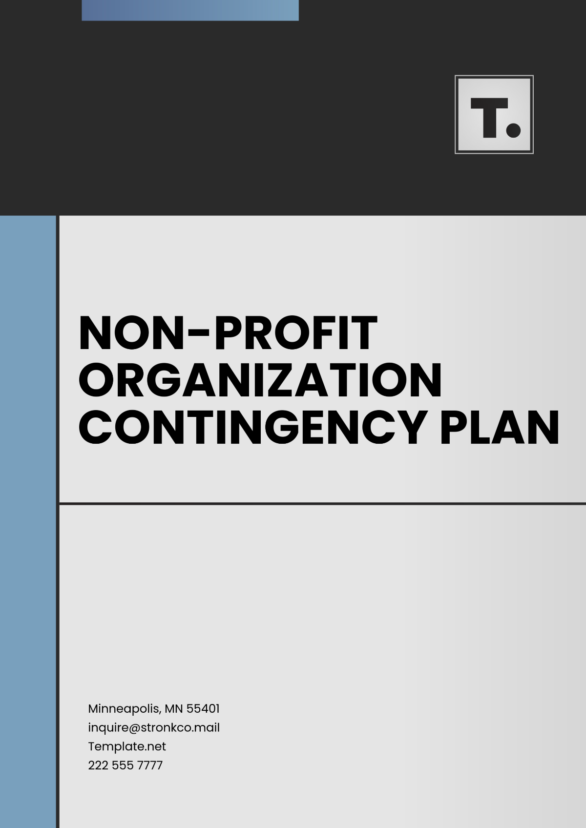 Non-Profit Organization Contingency Plan Template - Edit Online & Download