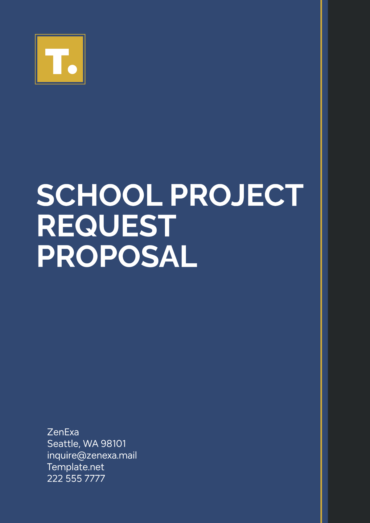 School Project Request Proposal Template - Edit Online & Download