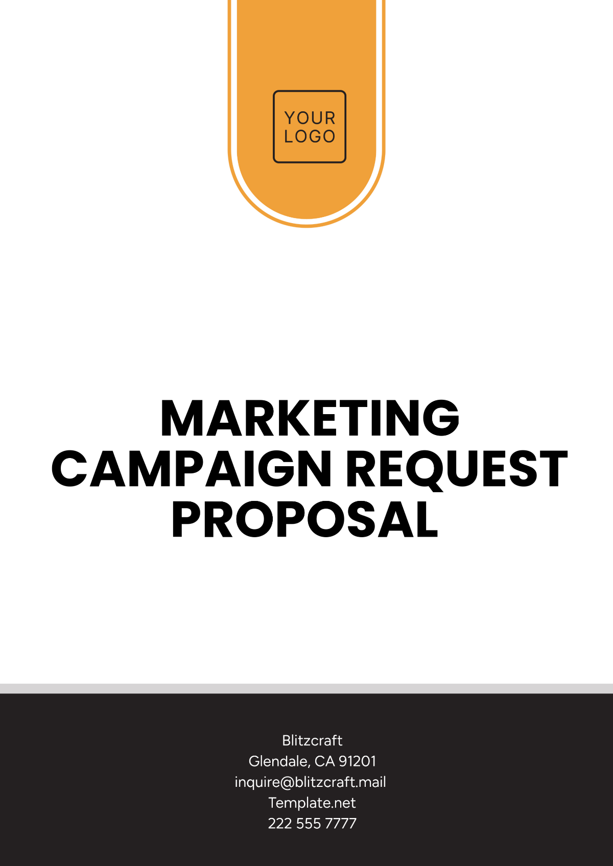 Marketing Campaign Request Proposal Template - Edit Online & Download