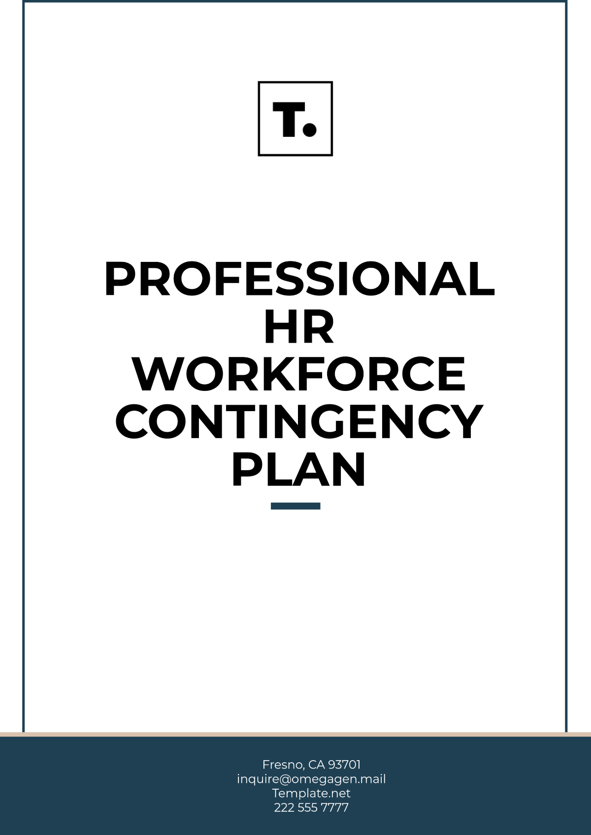 Professional HR Workforce Contingency Plan Template - Edit Online & Download