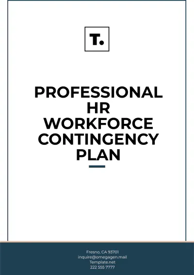 Free Professional HR Workforce Contingency Plan Template to Edit Online