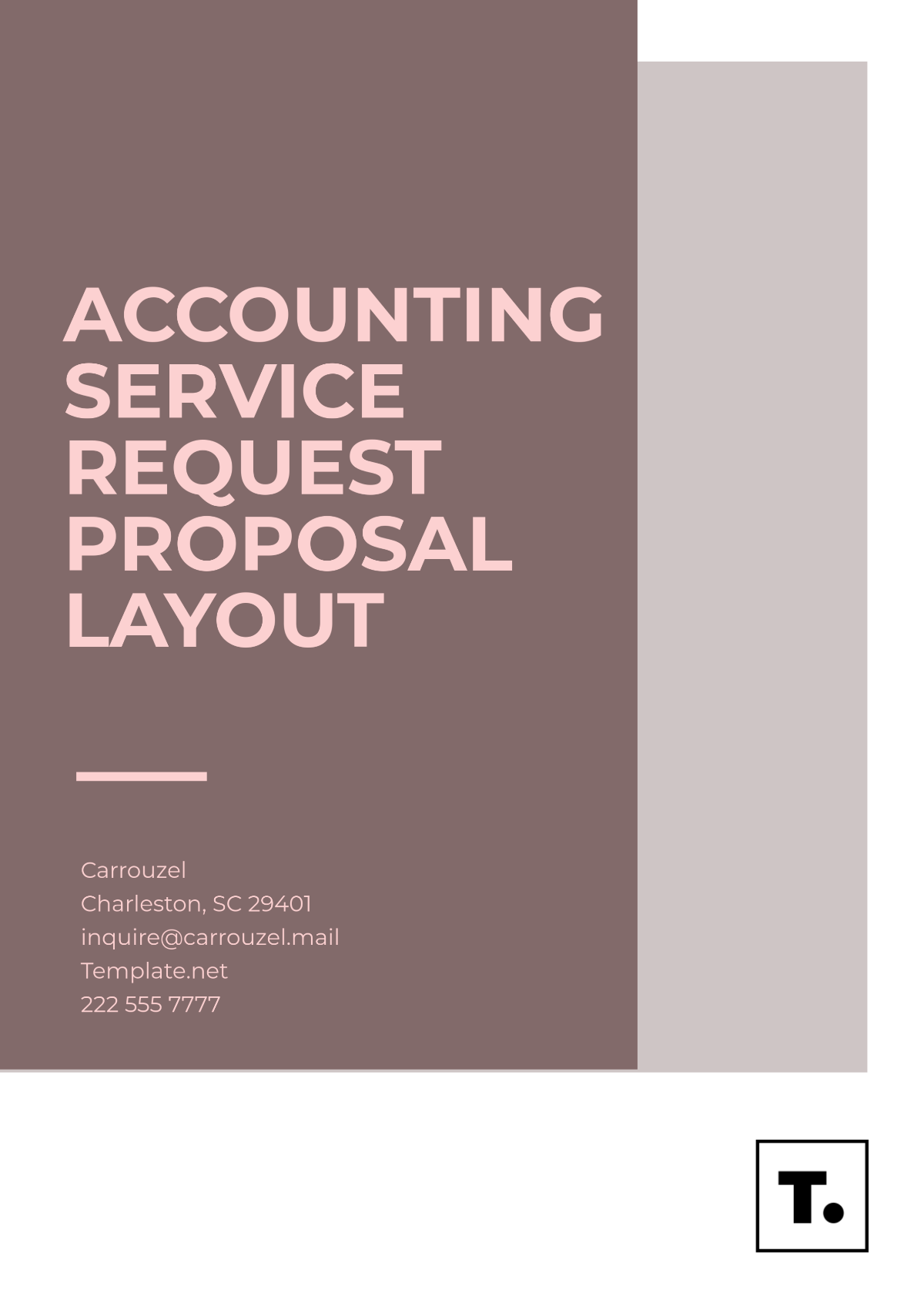 Accounting Service Request Proposal Layout Template - Edit Online & Download