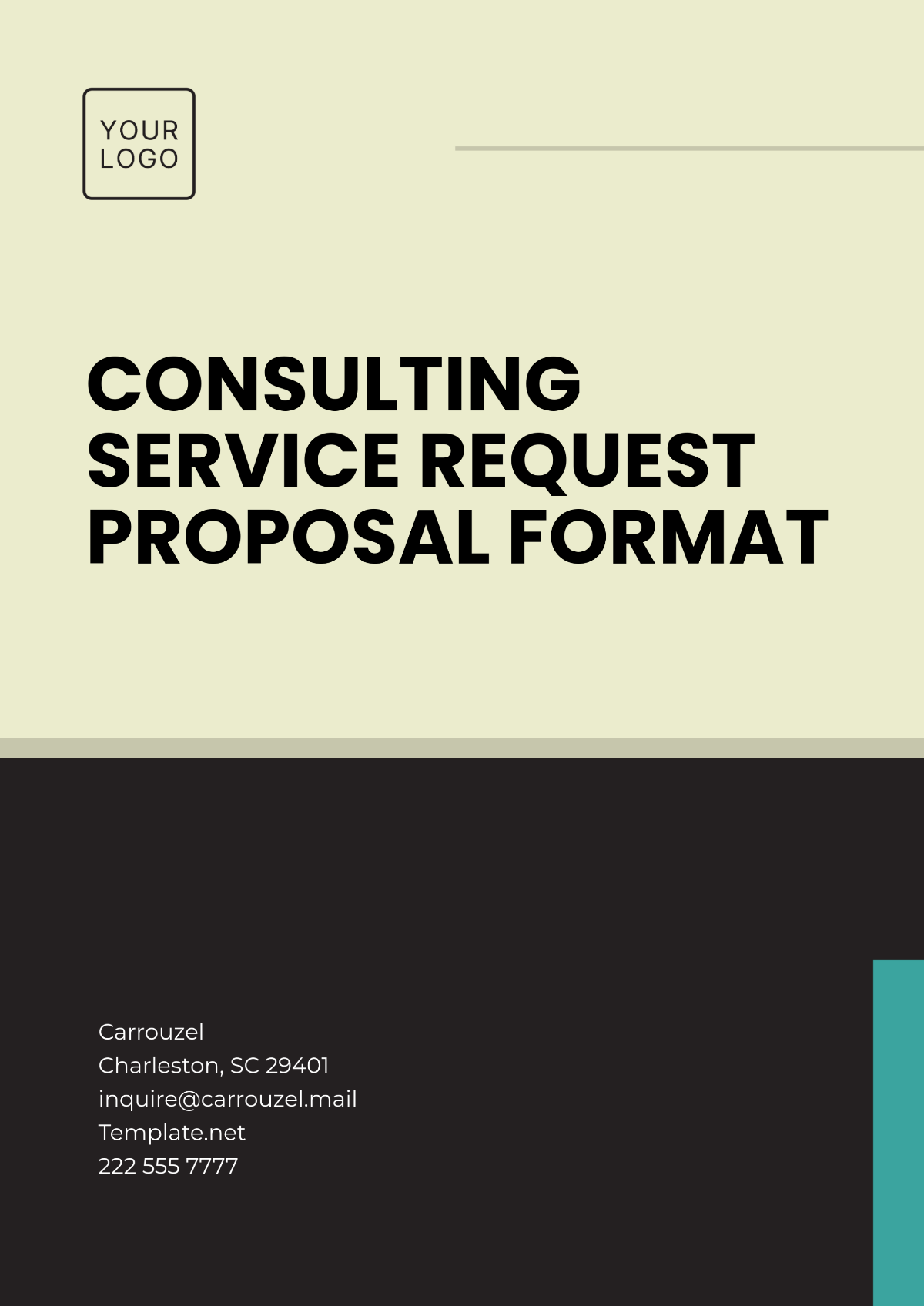 Consulting Service Request Proposal Format Template - Edit Online & Download