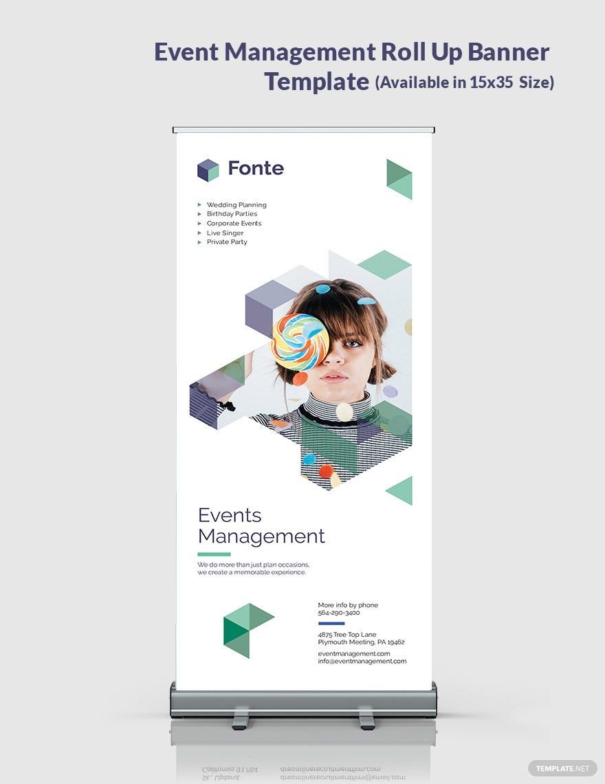 Event Management Roll Up Banner Template