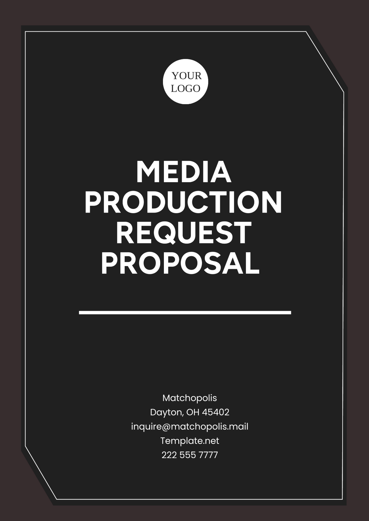 Media Production Request Proposal Template - Edit Online & Download