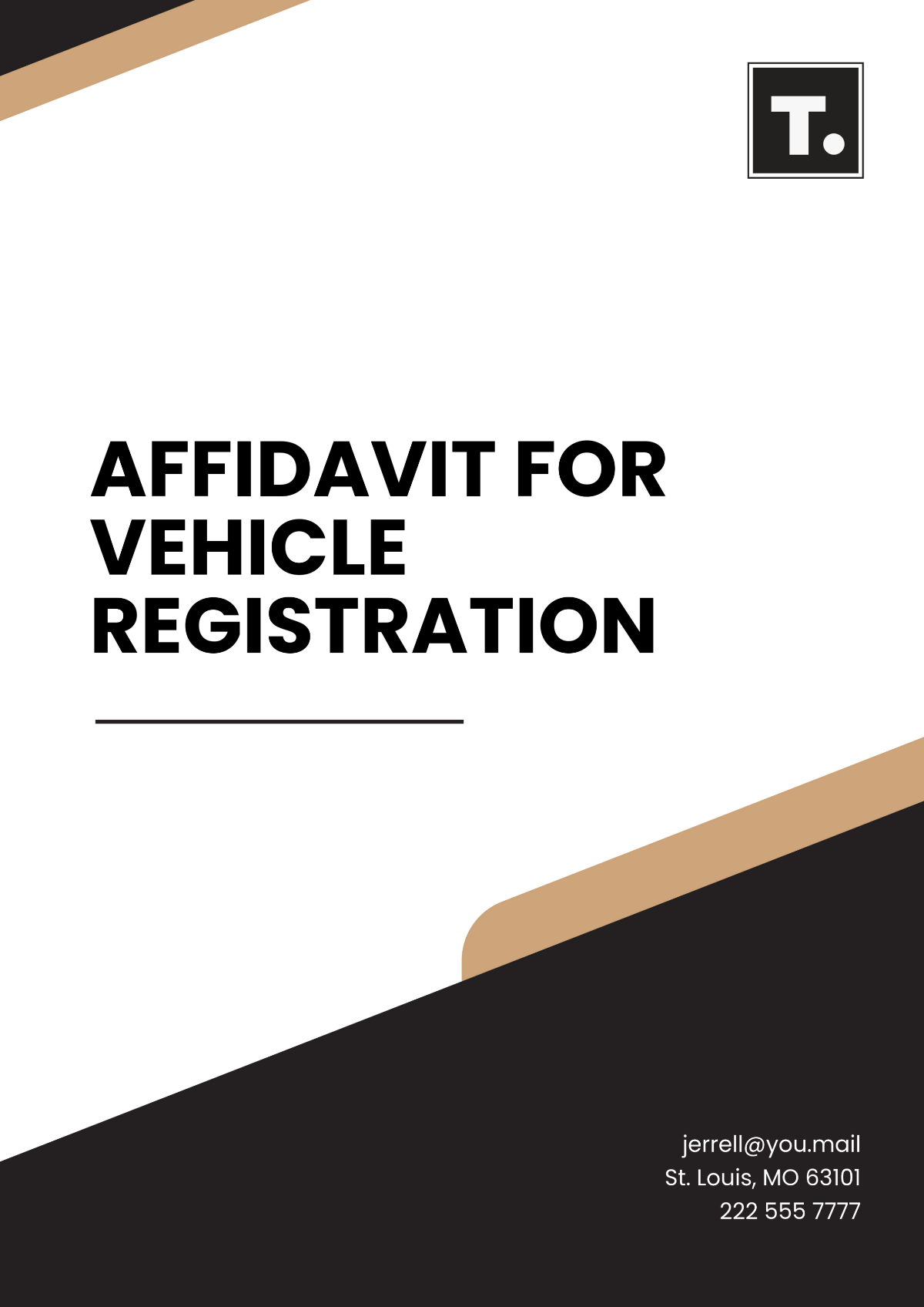 Affidavit for Vehicle Registration Template - Edit Online & Download