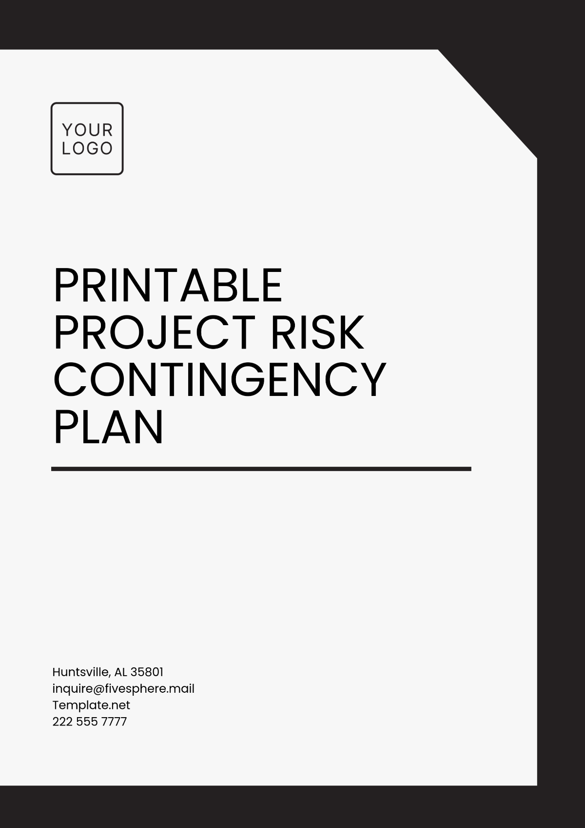 Printable Project Risk Contingency Template - Edit Online & Download