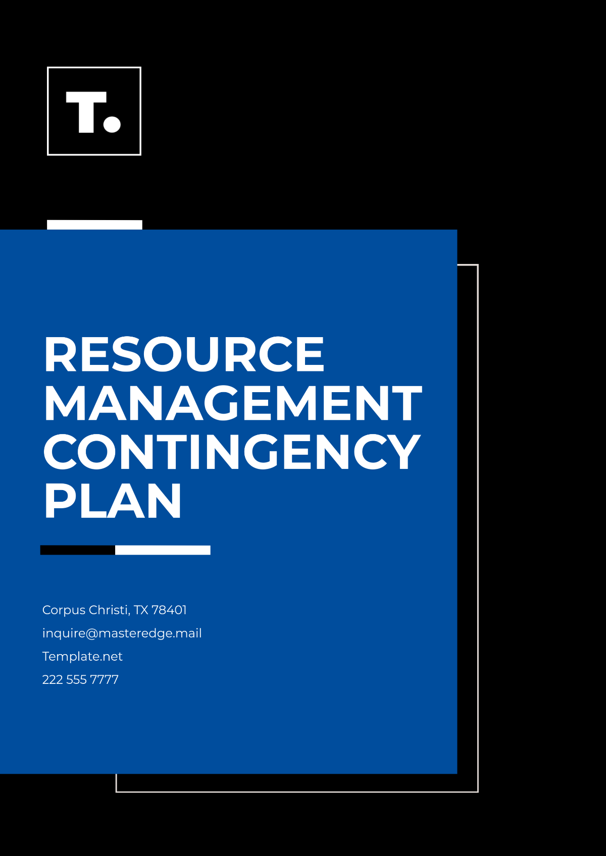 Resource Management Contingency Plan Template - Edit Online & Download