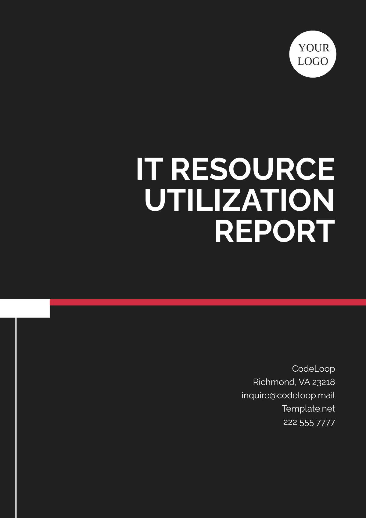 IT Resource Utilization Report Template - Edit Online & Download