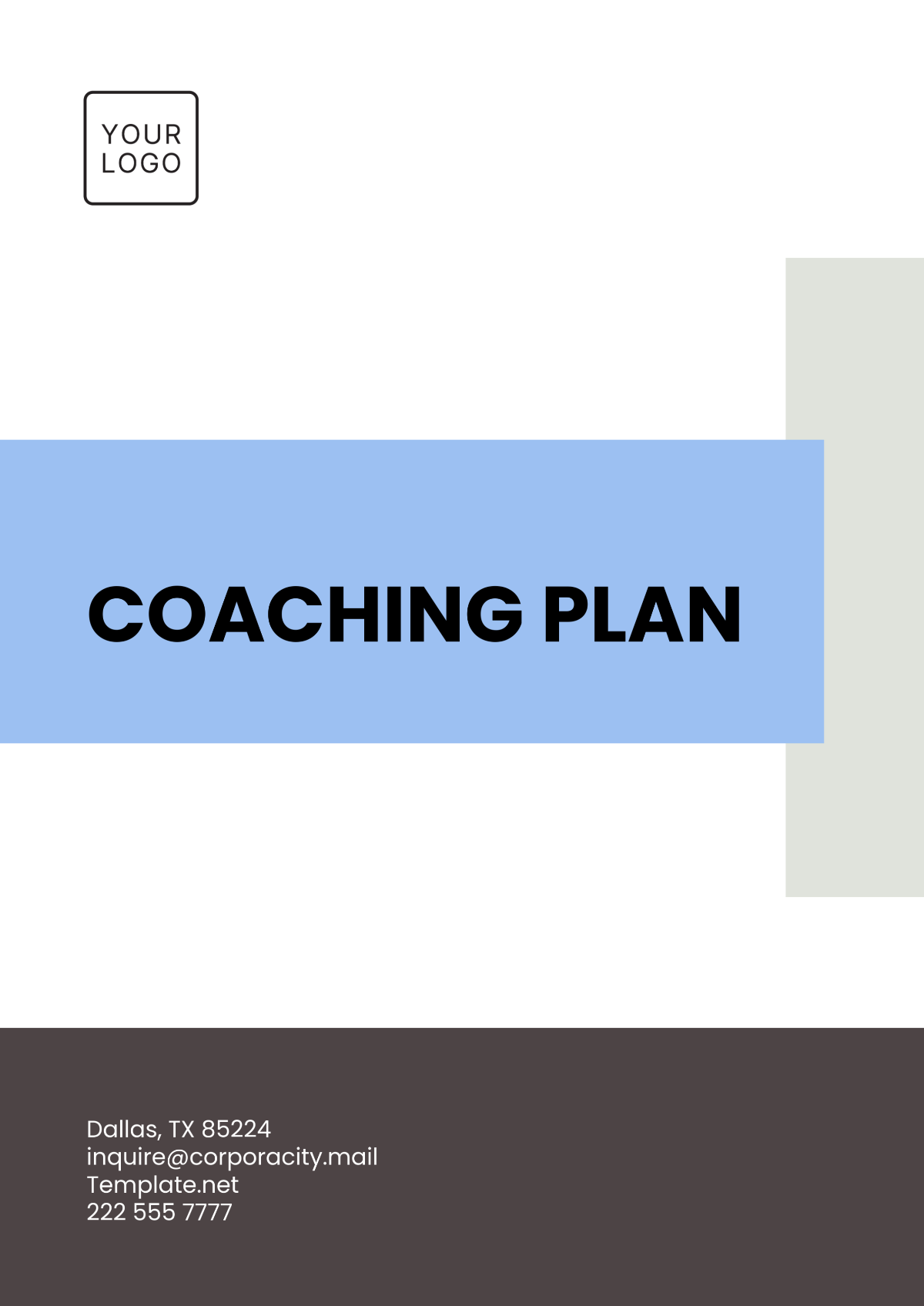 Coaching Plan Template