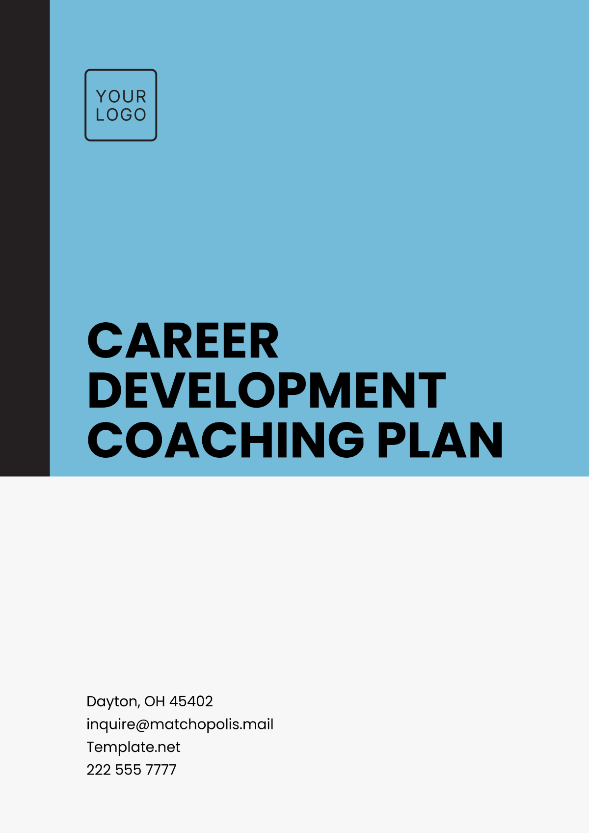 Career Development Coaching Plan Template