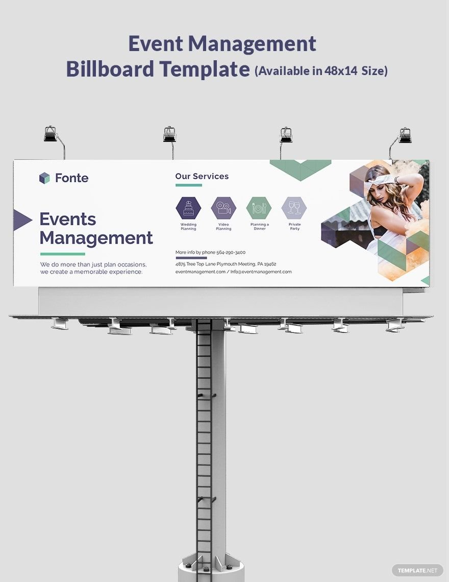 Event Management Billboard Template